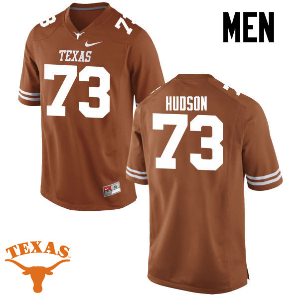 Men #73 Patrick Hudson Texas Longhorns College Football Jerseys-Tex Orange